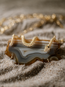 Agate Gold Serpent - small