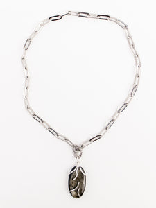 Obsidian Silver Amulet
