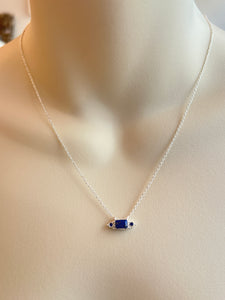 Lapis Silver Amer Necklace
