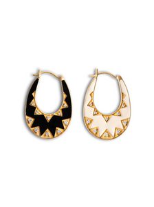 Noire & Nude Starly Gold Earrings