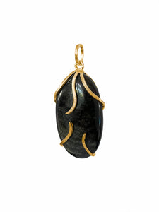 Obsidian Gold Amulet