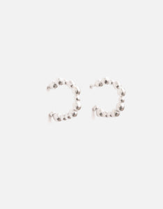 Ashoka Mini Hoop Silver Earrings