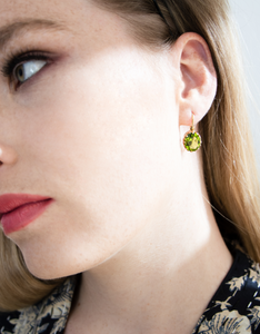 Lime Sorbet Gold Earrings