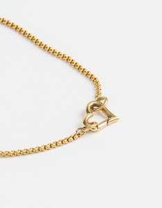 Yellow Gold Heart Clasp Small