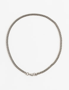 Curb Silver Long Chain Long/Short with clasp