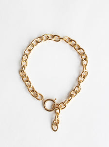 Oval Round Large Bracelet Gold