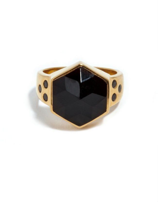 Gold and onyx cheap ring meaning