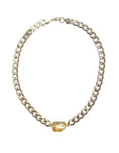 Citrine Classic Gold Chunky Choker- Limited Edition