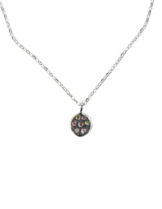 Multi Tourmaline Silver Necklace