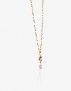 MODA Amethyst Gold Necklace