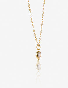 MODA Rose Quartz Gold Necklace