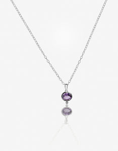 MODA Amethyst Silver Necklace