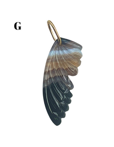 Agate Gold Butterfly Wing