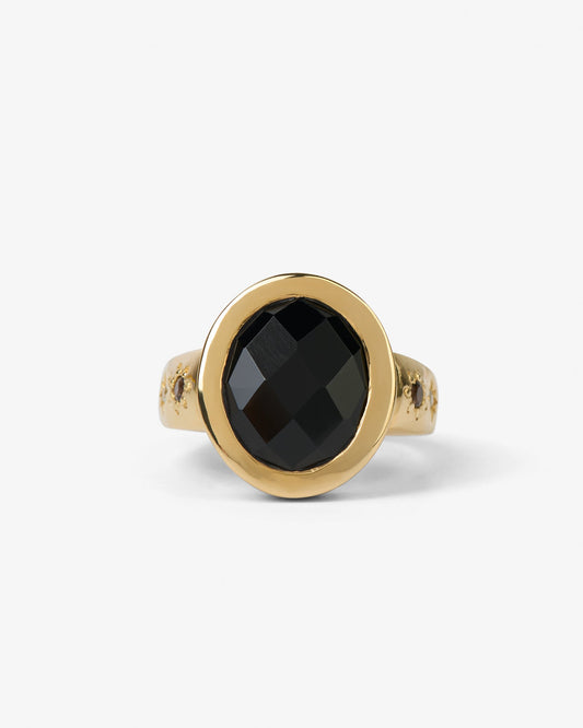 MODA Onyx Gold Ring
