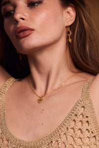 Aurora Topaz Gold Earrings