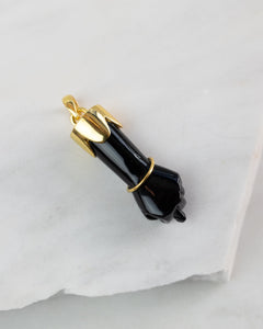 Figa Pendant Onyx Gold