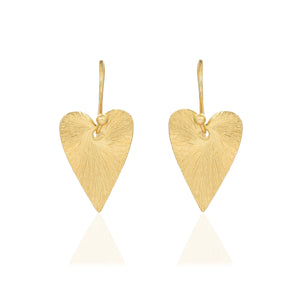 Textured Gold Hearts