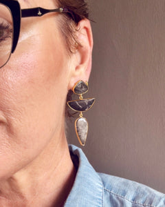 Fossil Jasper Earrings
