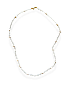 Moonstone & Pearl Beaded Necklace