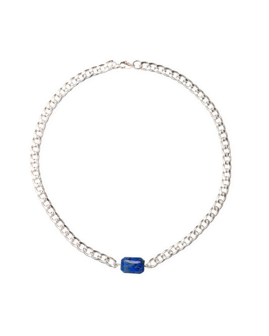 Lapis Silver Chunkette