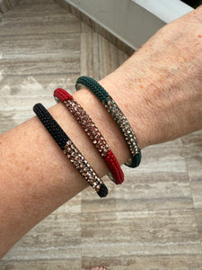 White Slim Bangle