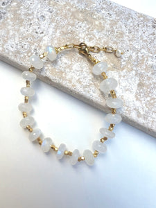 Moonstone Gold Bracelet