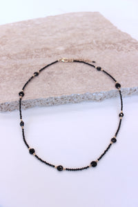 Onyx Gold  Necklace