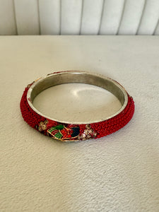 Peacock Red Bangle - medium