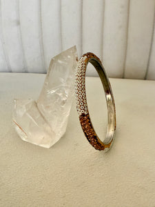 White Slim Bangle