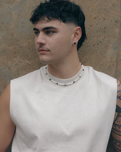 Onyx Silver Studs