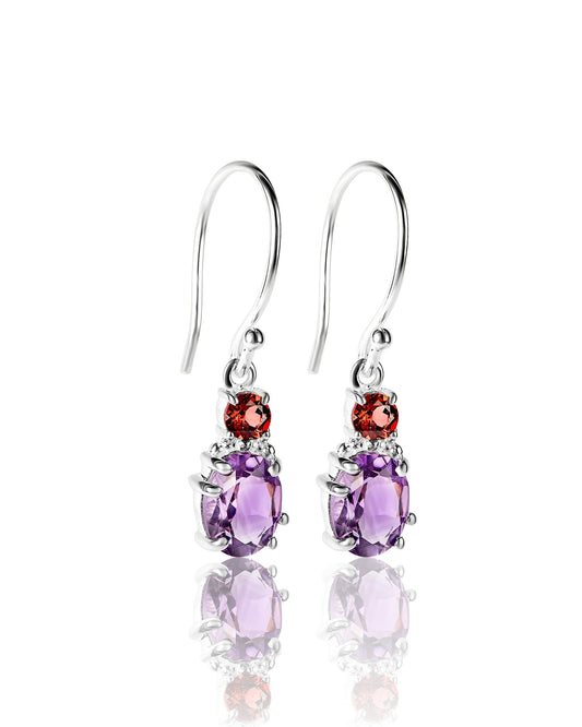 Elements - Fire Silver Earrings