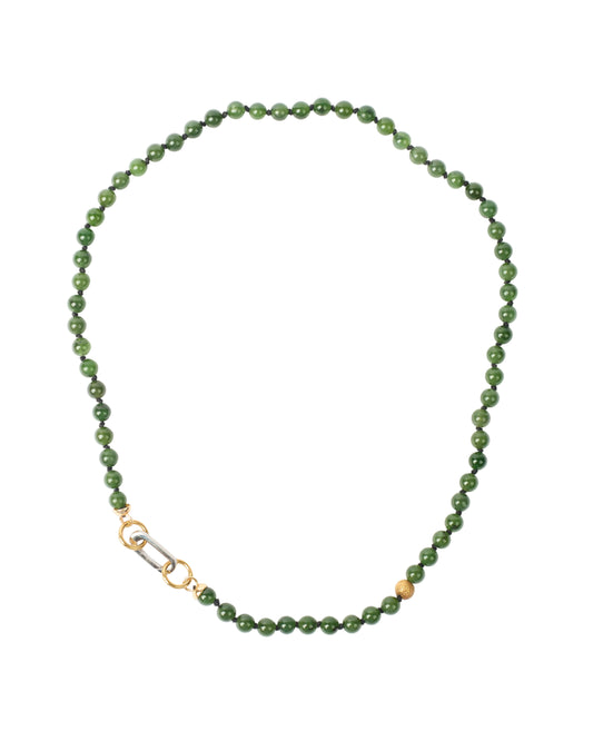 Moss Agate Goldie Necklace