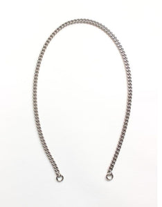 Curb Silver Chain Long/Short - Plain (no clasp)