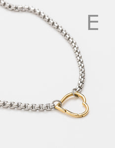 Gold Clasp Large Heart Lim