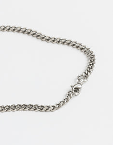 Curb Silver Long Chain Long/Short with clasp