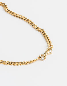 Slim Curb Gold Chain Long/Short with clasp