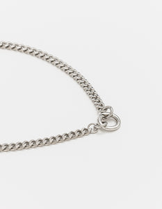 Slim Curb Silver Chain Long/Short - combo clasp