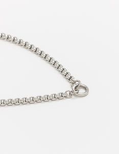 Wide Snake Chain Silver Long/Short - combo clasp