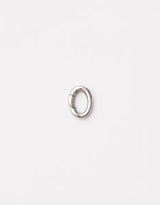 Silver Oval Spring Clasp