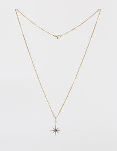 Asteria Iolite Gold Necklace