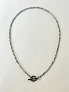 Skinny Silver Snake Long - with clasp