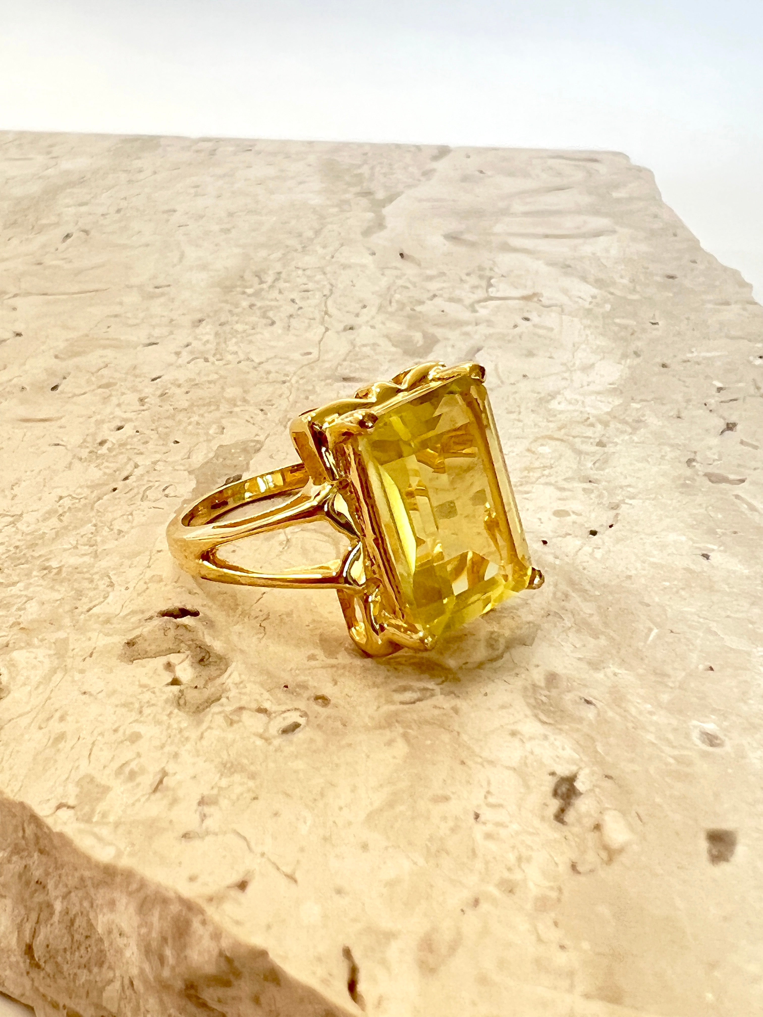 Citrine Gold Ring – Cathy Pope Jewellery NZ