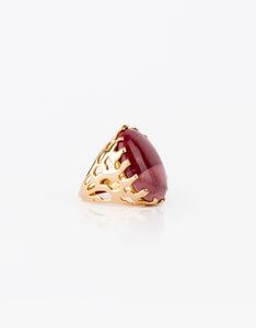 Mookaite Jasper Gold Ring