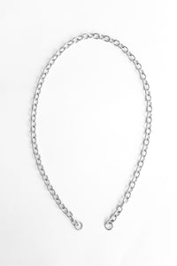 Oval Rolo Large Silver Chain (no clasp)