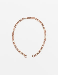 Rose Gold Long Loop Necklace Long/Short Plain (no clasp)