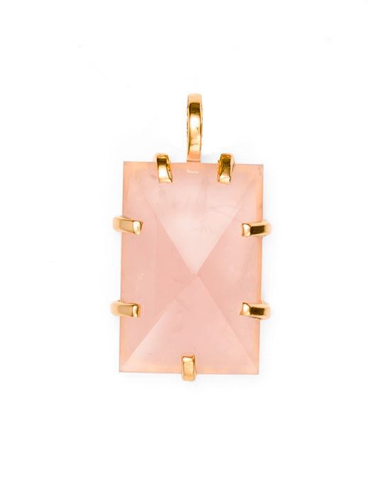 Rose Quartz Gold Amalfi Amulet