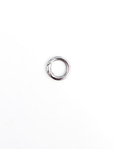 Silver Round Spring Clasp