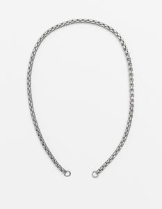 Wide Snake Chain Silver Long/Short - combo clasp