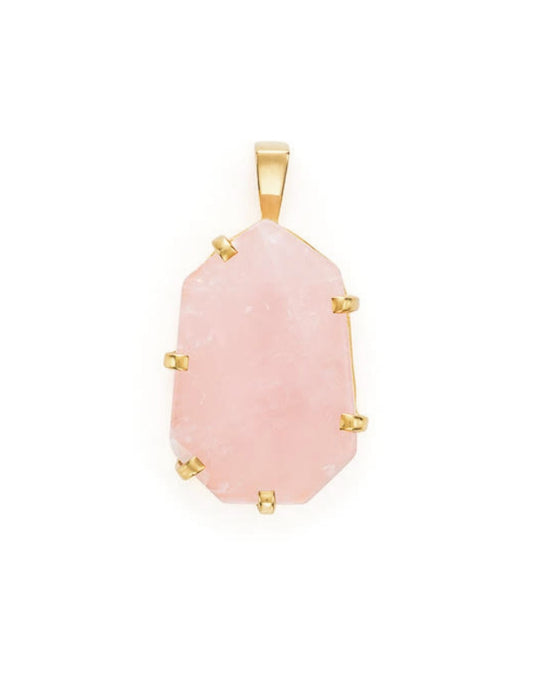 Rose Quartz Gold Arezzo Amulet